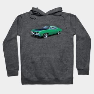 1970 Ford Torino Cobra Jet in grabber green Hoodie